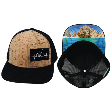 Cabo Hat, Baseball Hat, Snapback Hat, Cork, Black, Mens Hat, Womens Hat, Main Picture