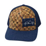 Cabo Hat, Baseball Hat, Snapback Hat, Cork, Navy, Mens Hat, Womens Hat, Front Picture