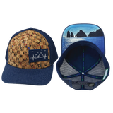 Cabo Hat, Baseball Hat, Snapback Hat, Cork, Navy, Mens Hat, Womens Hat, Main Picture