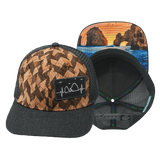 Cabo Hat, Baseball Hat, Snapback Hat, Cork, Charcoal Gray, Mens Hat, Womens Hat, Main Picture