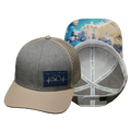 Cabo Hat - Baseball Hat Fit - Cream / Gray - Trucker Mesh