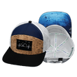 Cabo Hat, Flat Bill, Snapback Hat, Cork, Black, Navy, White, Mens Hat, Womens Hat, Main Picture