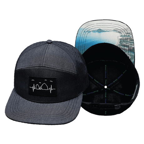 Cabo Hat, Flat Bill, Snapback Hat, Ocean Blue, Mens Hat, Womens Hat, Main Picture