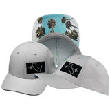 California Hat, Athletiic Fit,  Airmesh, Snapback Hat, Gray, Mens Hat, Womens Hat, Main Picture