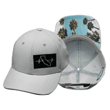California Hat, Athletiic Fit,  Airmesh, Snapback Hat, Gray, Mens Hat, Womens Hat, Main Picture