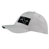California Hat, Athletiic Fit,  Airmesh, Snapback Hat, Gray, Mens Hat, Womens Hat, Side Picture