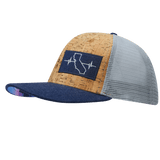 California Hat, Baseball Hat, Snapback Hat, Cork, Navy, Gray, Mens Hat, Womens Hat, Side Picture