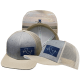 California Hat, Baseball Hat, Snapback Hat, Cream, Gray, Mens Hat, Womens Hat, Main Picture