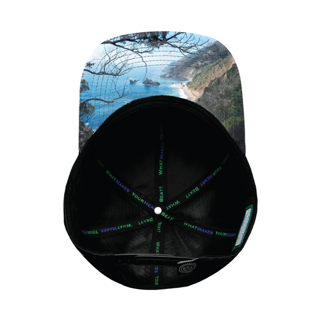 California Hat, Baseball Hat, Snapback Hat, Green Camo, Black, Mens Hat, Womens Hat, Underbill Picture