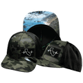 California Hat - Baseball Hat Fit - Green Camo / Black - Jersey Mesh
