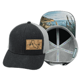 California Hat, Baseball Hat, Snapback Hat, Charcoal, Gray, Mens Hat, Womens Hat, Main Picture