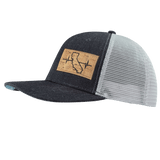 California Hat, Baseball Hat, Snapback Hat, Charcoal, Gray, Mens Hat, Womens Hat, Side Picture