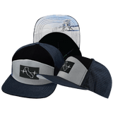 California Hat, Flat Bill, Snapback Hat, Navy, Gray, Black, Mens Hat, Womens Hat, Main Picture