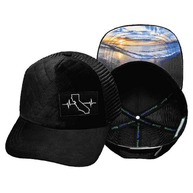 California Hat, Trucker Hat, Snapback Hat, Black, Mens Hat, Womens Hat, Main Picture