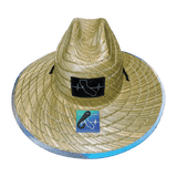 California Straw, Sun Hat, Seaguls, Mens Straw Hat, Womens Straw Hat, Front