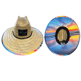 California Straw, Sun Hat, Sunset, Mens Straw Hat, Womens Straw Hat, Main Picture