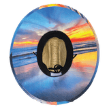 California Straw, Sun Hat, Sunset, Mens Straw Hat, Womens Straw Hat, Underbill Picture