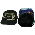 Camping Hat hat, 5 Panel Hat, Snapback, Black, Green Camo, Mens Hat, Womens Hat, Main Picture