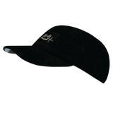 Camping Hat, 5 Panel Hat, Snapback, Black, Mens Hat, Womens Hat, Side Picture