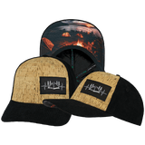 Camping Hat, Baseball Hat, Snapback Hat, Corduroy, Cork, Black, Mens Hat, Womens Hat, Main Picture 