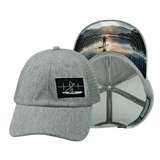 Paddle Board Hat, Dad Hat, Snapback, Gray Hemp, Gray, Mens Hat, Womens Hat, Main Picture