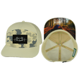 Camping Hat, Flat Bill, Snapback Hat, Cream, Soft Cream Camo, Mens Hat, Womens Hat, Main Picture 