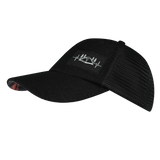 Camping Hat, Low Profile, Dad Hat, Snapback Hat, Black Hemp, Black, Mens Hat, Womens Hat, Side Picture 