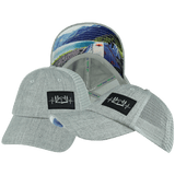 Camping Hat, Low Profile, Dad Hat, Snapback Hat, Heather Gray, Gray, Mens Hat, Womens Hat, Main Picture 