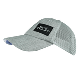 Camping Hat, Low Profile, Dad Hat, Snapback Hat, Heather Gray, Gray, Mens Hat, Womens Hat, Side Picture 