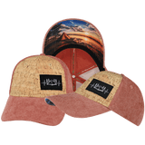 Camping Hat, Low Profile, Snapback Hat, Corduroy, Cork, Peach, Mens Hat, Womens Hat, Main Picture 
