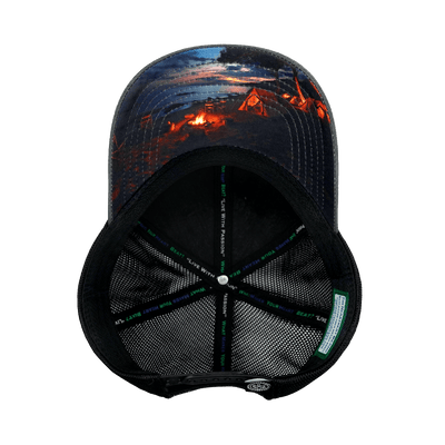 Camping Hat, Low Profile, Snapback Hat, Slate Gray, Black, Mens Hat, Womens Hat, Underbill Picture 