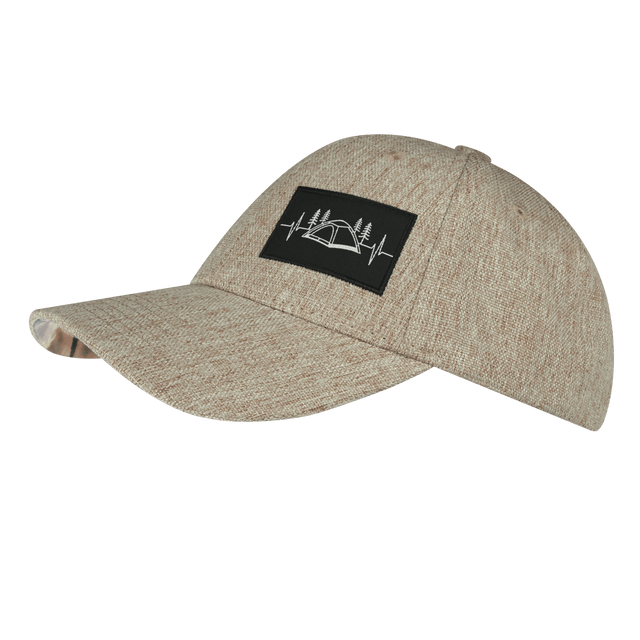 Camping Hat, Low Profile, Snapback Hat, Tan Hemp, Mens Hat, Womens Hat, Side Picture 