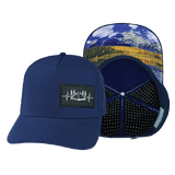 Camping Hat, Trucker Hat, Snapback Hat, Royal Blue, Mens Hat, Womens Hat, Main Picture
