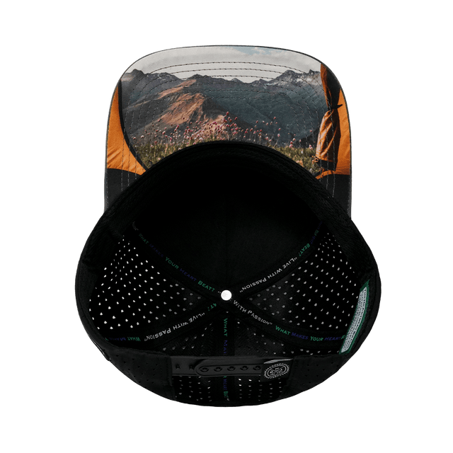 Camping Hat, Trucker Hat, Snapback Hat, Soft Teal Camo, Black,  Mens Hat, Womens Hat, Underbill Picture