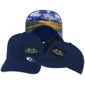 Camping Hat - Trucker Hat - Royal Blue - Laser Mesh
