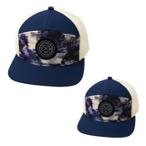 Color Vibes Hat Bundle, Flat Bill, Snapback Hat, Artist Flow, Navy, Cream, Mens Hat, Womens Hat, Front Picture