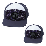 Color Vibes Hat Bundle, Flat Bill, Snapback Hat, Blue Fall Camo, Charcoal, White, Mens Hat, Womens Hat, Front Picture