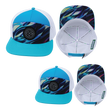 Color Vibes Hat Bundle, Flat Bill, Snapback Hat, Molten Dream, Neon Green Blue, Neon Blue, White, Mens Hat, Womens Hat, Main Picture 