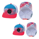 Color Vibes Hat Bundle, Flat Bill, Snapback Hat, Pixi Dust, Neon Peach, Neon Blue, White, Mens Hat, Womens Hat, Main Picture 