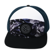 Color Vibes Hat, Flat Bill, Snapback Hat, Patriots Night, Black, White, Navy, Mens Hat, Womens Hat, Front Picture