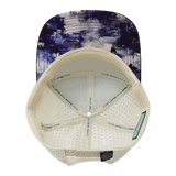 Color Vibes Hat, Flat Bill, Snapback Hat, Artist Flow, Navy, Cream, Mens Hat, Womens Hat, Underbill Picture