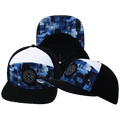 Color Vibes Hat - Flat Bill - Artist Storm - Black / White - Laser Mesh