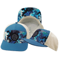 Color Vibes Hat - Flat Bill - Blue Dream - Slate Blue / Cream - Laser Mesh