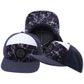 Color Vibes Hat - Flat Bill - Blue Fall Camo - Charcoal / White - Laser Mesh