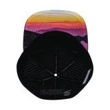 Color Vibes Hat, Flat Bill, Snapback Hat, Blue Ridge, Black, Baby Blue, Mens Hat, Womens Hat, Underbill Picture