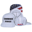 Common Sense Hat, Flat Bill, Snapback Hat, White Camo, Mens Hat, Womens Hat, Main Picture
