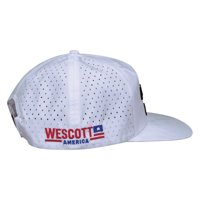 Common Sense Hat, Flat Bill, Snapback Hat, White Camo, Mens Hat, Womens Hat, Side Picture