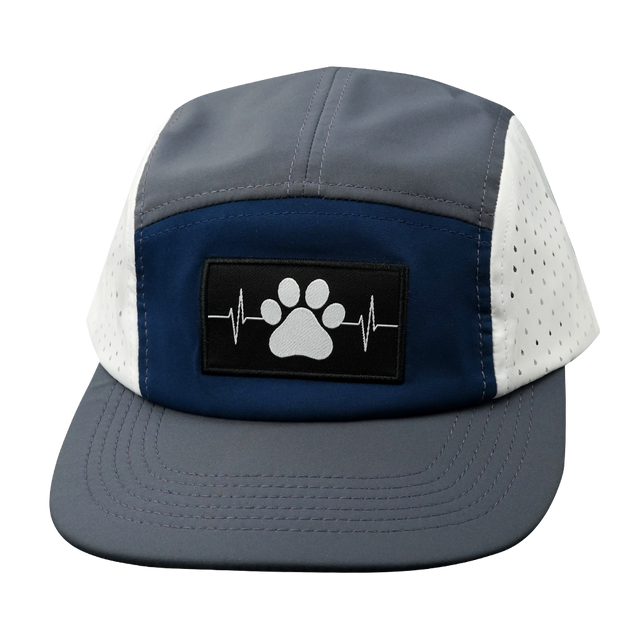 Dog Hat hat, 5 Panel Hat, Snapback, Charcoal, Navy, White, Mens Hat, Womens Hat, Front Picture