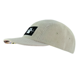 Dog Hat, 5 Panel Hat, Snapback, Corduroy, Sand, Mens Hat, Womens Hat, Side Picture