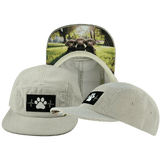 Dog Hat, 5 Panel Hat, Snapback, Corduroy, Sand, Mens Hat, Womens Hat, Main Picture